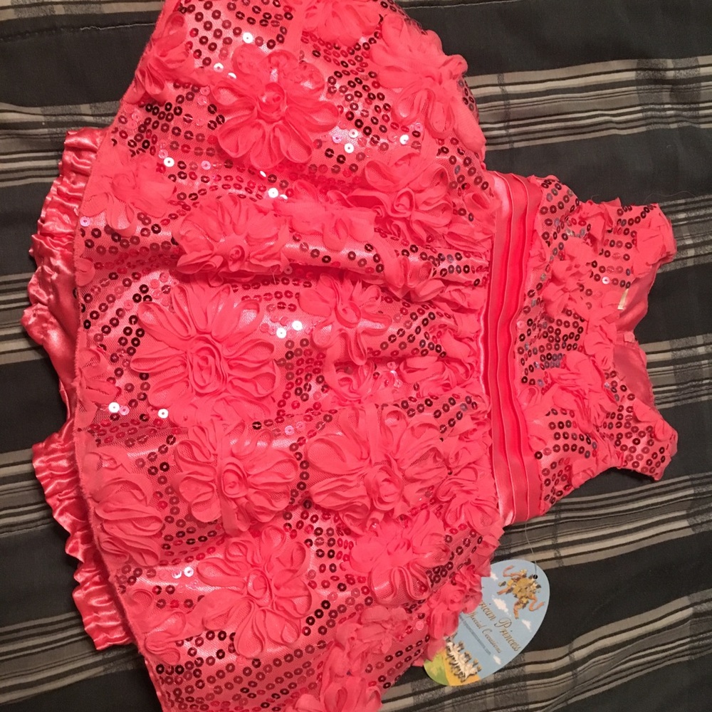 New American Princess Dress - Coral/Pink - 12 moth